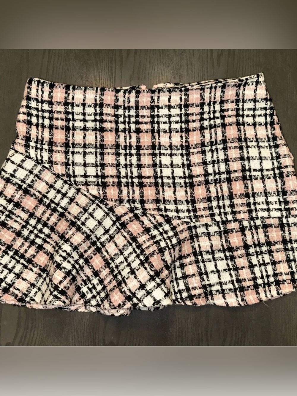 Vintage Y2K Tracy Evans Tweed Mini Skirt - Size 7 - Picture 1 of 1